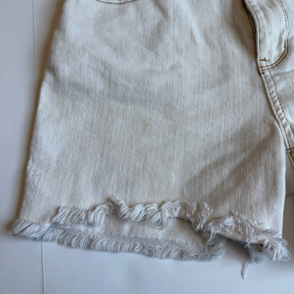 Judy Blue Adventureland Off White Denim Shorts Women's Large - Picture 3 of 14